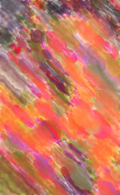 Çağdaş sanat. El yapımı resim. Modern sanat eserleri. Yüzeyde suluboya fırça darbeleriyle resim yapmak. 2D çizim. Sanatsal arkaplan resmi. Tablo üzerinde soyut resim. Renkli doku.