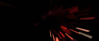 Işık parçacık izleri. Parlayan parçacıkları ve çizgileri olan ışık patlaması yıldızı. Güzel hareketli soyut ışın arkaplanı.