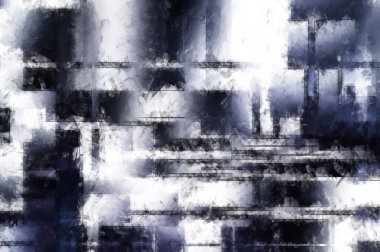 Modern sanat. Renkli çağdaş sanat eserleri. Renkli boya darbeleri. Soyut arkaplanda fırça darbeleri. Fırça boyası. Eşsiz duvar sanatı.