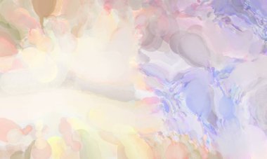 2D çizim. Sanatsal arkaplan resmi. Tablo üzerinde soyut resim. Çağdaş sanat. El yapımı resim. Renkli doku. Modern sanat eserleri. Yüzeyde suluboya fırça darbeleriyle boyama.