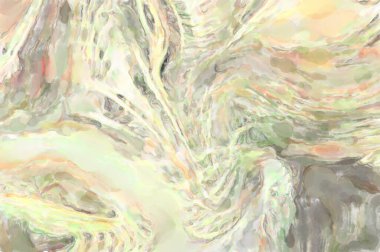 Çağdaş sanat. El yapımı resim. Modern sanat eserleri. Yüzeyde suluboya fırça darbeleriyle resim yapmak. 2D çizim. Sanatsal arkaplan resmi. Tablo üzerinde soyut resim. Renkli doku.