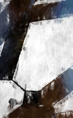 Soyut arkaplanda pürüzlü fırça darbeleri. Fırça boyası. Renkli boya darbeleri. Eşsiz duvar sanatı. Tuvaldeki modern sanat. Renkli çağdaş sanat eserleri. 