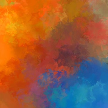 Boya darbeleri. 2D İllüstrasyon. Taranmış Boyalı Soyut Arkaplan. Fırça darbesi ile boyanmış. Modern sanat.