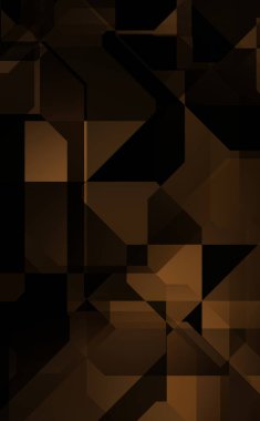 Renkli ve canlı geometrik şekiller katmanları var. Bir teknoloji planının dijital illüstrasyonu. Gelecekçi tasarım şablonu.