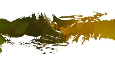 resmedilmiş sanat eseri. fırçalanmış canlı duvar kağıdı. Eşsiz ve yaratıcı illüstrasyon. Renkli fırça darbelerinin soyut arkaplanı. 