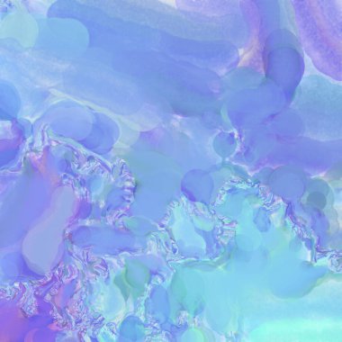 El yapımı sürreal soyut desenli suluboya. Modern sanatsal resim. 2D çizim. Arkaplan boyası karışımı. Yaratıcı duvar sanatı. Çağdaş sanat.