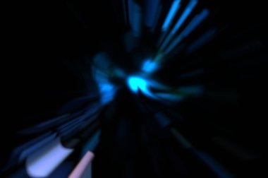 Işık parçacık izleri. Parlayan parçacıkları ve çizgileri olan ışık patlaması yıldızı. Güzel hareketli soyut ışın arkaplanı.