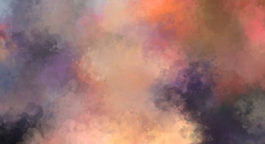 Sanatsal soyut arkaplan. Doku boyalı duvar kağıdı. Boya darbeleriyle yaratıcı bir illüstrasyon. Fırça desenli resim.