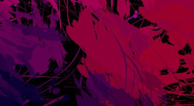 Sanatsal soyut arkaplan. Doku boyalı duvar kağıdı. Boya darbeleriyle yaratıcı bir illüstrasyon. Fırça desenli resim.