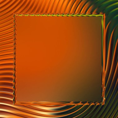 Soyut çerçeveli arkaplan. Renkli, canlı, dalgalı bir duvar kağıdı. Merkezi çerçeveli yaratıcı grafik 2d çizim. Dinamik şekilli modaya uygun sıvı örtüsü.