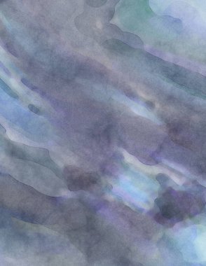 Alkol mürekkebini andıran rahatlatıcı fırça darbelerinin modern resmi. Poster, duvar sanatı, afiş, kart, kitap kapağı veya ambalaj için pastel renkli suluboya resim.