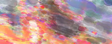 Çağdaş sanat. El yapımı resim. Modern sanat eserleri. Yüzeyde suluboya fırça darbeleriyle resim yapmak. 2D çizim. Sanatsal arkaplan resmi. Tablo üzerinde soyut resim. Renkli doku.