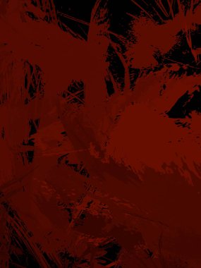 Vahşi fırça darbeleriyle yaratıcı soyut resim. Artistik fırça darbeleriyle donatılmış. Renkli ve canlı bir tasvir. Boyalı sanat.