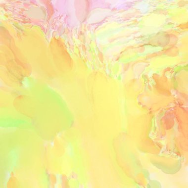 El yapımı sürreal soyut desenli suluboya. Modern sanatsal resim. 2D çizim. Arkaplan boyası karışımı. Yaratıcı duvar sanatı. Çağdaş sanat.