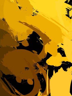 Duvar sanatı Eşsiz ve yaratıcı illüstrasyon. Fırça darbesi ile boyanmış. Renkli fırça darbelerinin soyut arkaplanı. Fırçalanmış canlı duvar kâğıdı. Boyalı sanatsal yaratım.