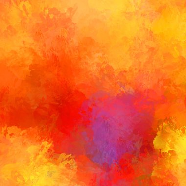 Canlı fırça darbeleriyle boyanmış. Renkli desenli resim. Fırçalanmış duvar kağıdını boya.