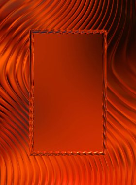 Soyut çerçeveli arkaplan. Renkli, canlı, dalgalı bir duvar kağıdı. Merkezi çerçeveli yaratıcı grafik 2d çizim. Dinamik şekilli modaya uygun sıvı örtüsü.