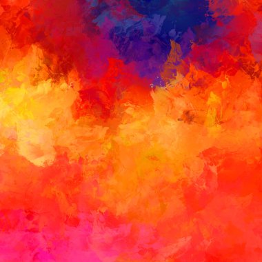 Boya darbeleri. 2D İllüstrasyon. Taranmış Boyalı Soyut Arkaplan. Fırça darbesi ile boyanmış. Modern sanat.