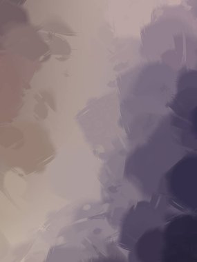 Vahşi fırça darbeleri. Taranmış Boyalı Soyut Arkaplan. Fırça darbesi ile boyanmış. Boya darbeleri. 2B Görüntü.