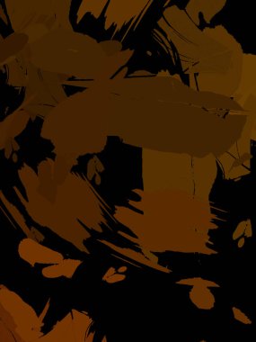 Vahşi fırça darbeleriyle yaratıcı soyut resim. Artistik fırça darbeleriyle donatılmış. Renkli ve canlı bir tasvir. Boyalı sanat.