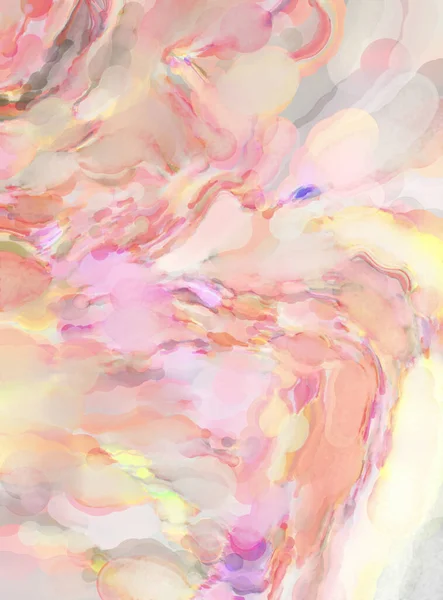 Modern fırça darbeleri. Pastel renklerde suluboya resim. Poster, duvar sanatı, afiş, kart, kitap kapağı veya ambalaj için sakinleştirici kompozisyonun yumuşak renkli çizimi. 