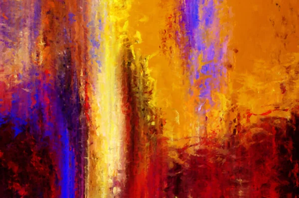 Modern sanat. Renkli çağdaş sanat eserleri. Renkli boya darbeleri. Soyut arkaplanda fırça darbeleri. Fırça boyası. Eşsiz duvar sanatı.