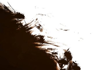 Duvar sanatı Eşsiz ve yaratıcı illüstrasyon. Fırça darbesi ile boyanmış. Renkli fırça darbelerinin soyut arkaplanı. Fırçalanmış canlı duvar kâğıdı. Boyalı sanatsal yaratım.