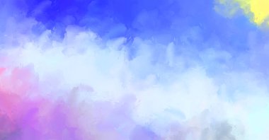 Yaratıcı soyut resim. Artistik fırça darbeleriyle donatılmış. Renkli ve canlı bir illüstrasyon. boyalı sanat.