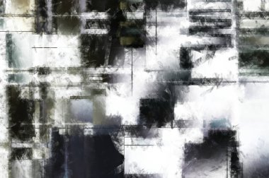 Modern sanat. Renkli çağdaş sanat eserleri. Renkli boya darbeleri. Soyut arkaplanda fırça darbeleri. Fırça boyası. Eşsiz duvar sanatı.