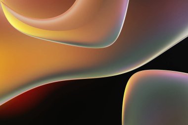 Soyut arkaplan. Değişken renk değişim dalgaları, dinamik hareketlerle. Işık dalgalarının neon renkli soyut tasarımı. Duvar kağıdı, afiş, arkaplan, kart, kitap illüstrasyonu, web sitesi.