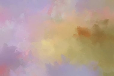 Renkli fırça darbelerinin 2D çizimi. Dekoratif desenli resim. canlı boya desenli arkaplan.