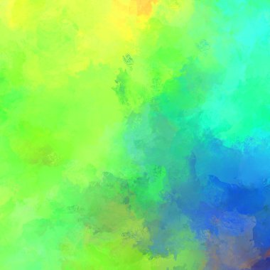 Canlı fırça darbeleriyle boyanmış. Renkli desenli resim. Fırçalanmış duvar kağıdını boya.