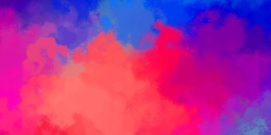 Canlı boya desenli arka plan. Renkli fırça darbelerinin 2B çizimi. Dekoratif doku resmi. Boyalı arkaplan.