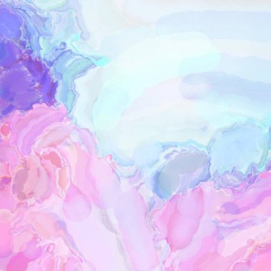 Çağdaş sanat. El işçiliğinin renkli dokusu. Modern resim. Yüzeyde suluboya vuruşlar. Sanatsal arkaplan resmi. Tablo üzerinde soyut resim. Fırça darbeleri. 