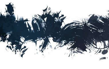 resmedilmiş sanat eseri. fırçalanmış canlı duvar kağıdı. Eşsiz ve yaratıcı illüstrasyon. Renkli fırça darbelerinin soyut arkaplanı. 