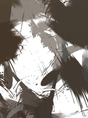 Renkli fırça darbelerinin soyut arkaplanı. fırçalanmış canlı duvar kağıdı. resmedilmiş sanat eseri. Eşsiz ve yaratıcı illüstrasyon.