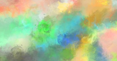 Sanatsal soyut arkaplan. Doku boyalı duvar kağıdı. Boya darbeleriyle yaratıcı bir illüstrasyon. Fırça desenli resim.