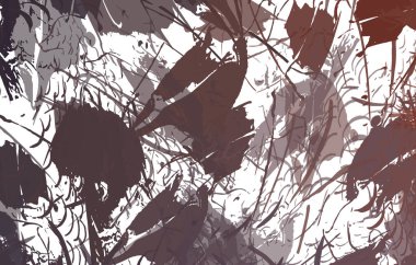 Sanatsal soyut arkaplan. Doku boyalı duvar kağıdı. Boya darbeleriyle yaratıcı bir illüstrasyon. Fırça desenli resim.