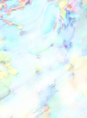 Poster, duvar sanatı, afiş, kart, kitap kapağı veya ambalaj için pastel renkli suluboya resim. Alkol mürekkebini andıran rahatlatıcı fırça darbelerinin modern resmi.