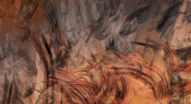 Modern sanat. Taranmış Boyalı Soyut Arkaplan. Fırça darbesi ile boyanmış. Boya darbeleri. 2B Görüntü