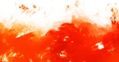 Canlı fırça darbeleriyle boyanmış. Renkli desenli resim. Fırçalanmış duvar kağıdını boya.