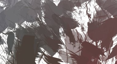 Renkli fırça darbelerinin 2B çizimi. Dekoratif doku resmi. Canlı boya desenli arka plan. Kaotik fırça darbeleri resim.