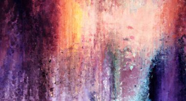 Modern sanat. Renkli çağdaş sanat eserleri. Renkli boya darbeleri. Soyut arkaplanda fırça darbeleri. Fırça boyası. Eşsiz duvar sanatı.