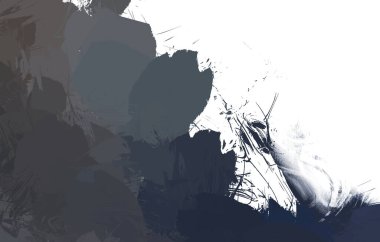 Duvar sanatı Eşsiz ve yaratıcı illüstrasyon. Fırça darbesi ile boyanmış. Renkli fırça darbelerinin soyut arkaplanı. Fırçalanmış canlı duvar kâğıdı. Boyalı sanatsal yaratım.