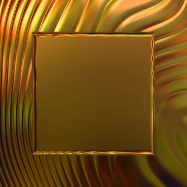 Soyut çerçeveli arkaplan. Renkli, canlı, dalgalı bir duvar kağıdı. Merkezi çerçeveli yaratıcı grafik 2d çizim. Dinamik şekilli modaya uygun sıvı örtüsü.