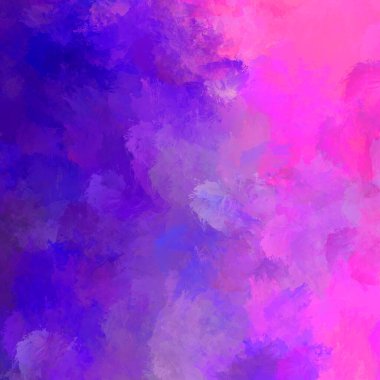 Canlı fırça darbeleriyle boyanmış. Renkli desenli resim. Fırçalanmış duvar kağıdını boya.