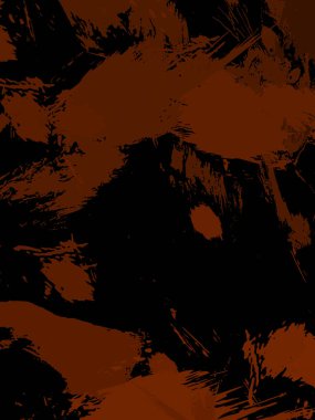 Vahşi fırça darbeleriyle yaratıcı soyut resim. Artistik fırça darbeleriyle donatılmış. Renkli ve canlı bir tasvir. Boyalı sanat.