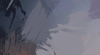 Fırça darbesi ile boyanmış. Sanatsal canlılık ve renkli duvar kâğıdı. Kaotik resim. Taranmış Boyalı Soyut Arkaplan. 