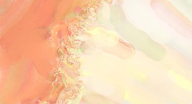 Yumuşak suluboya duvar kağıdı. Hafifçe fırçalanmış renkleri olan sanatsal bir resim. Pastel renkler arkaplana dokunmuş. Soyut duvar sanatı..