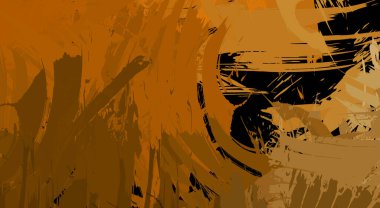 Sanatsal soyut arkaplan. Doku boyalı duvar kağıdı. Boya darbeleriyle yaratıcı bir illüstrasyon. Fırça desenli resim.